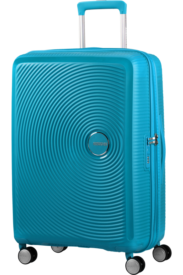 American Tourister Soundbox Spinner erweiterbar 67cm Summer Blue